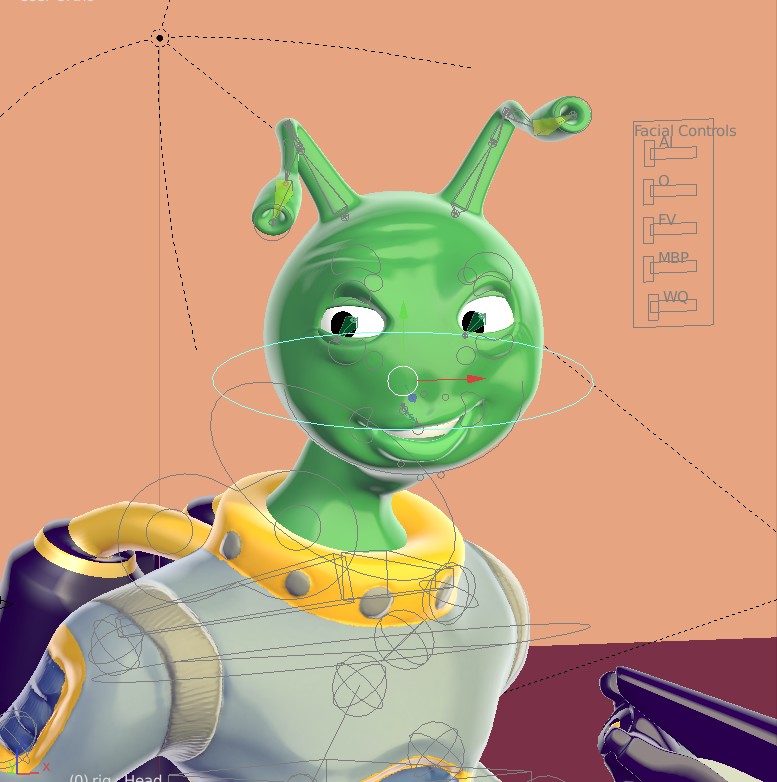 Al the Space Alien Hero - Character Rig preview image 2